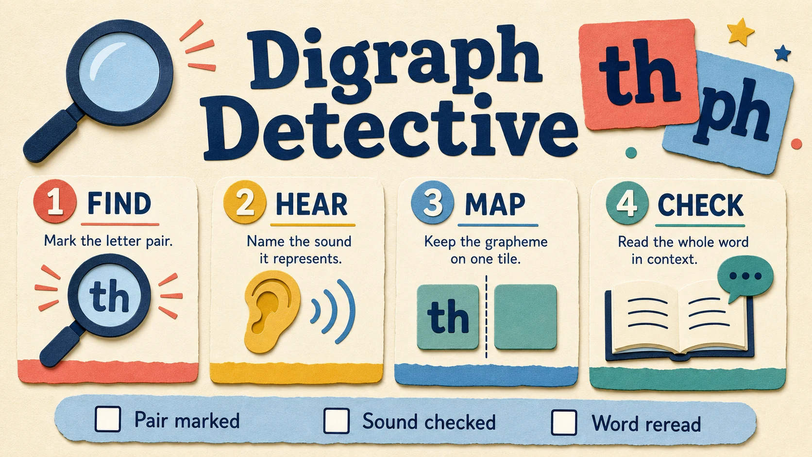 A two-week 2nd Grade Digraphs practice and review plan