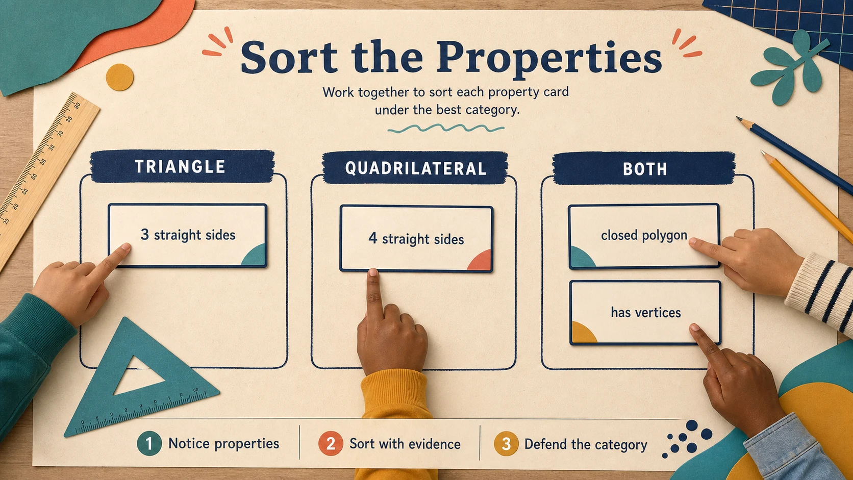 A short, repeatable 4th Grade Geometry lesson routine