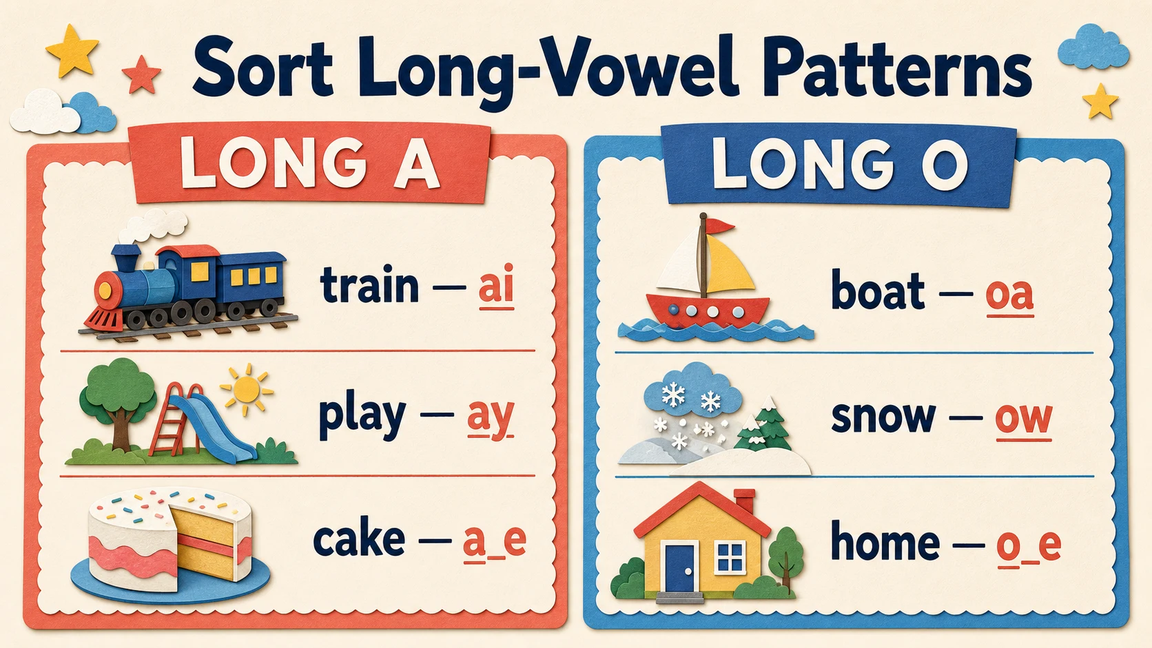 A short, repeatable 2nd Grade Long Vowels lesson routine