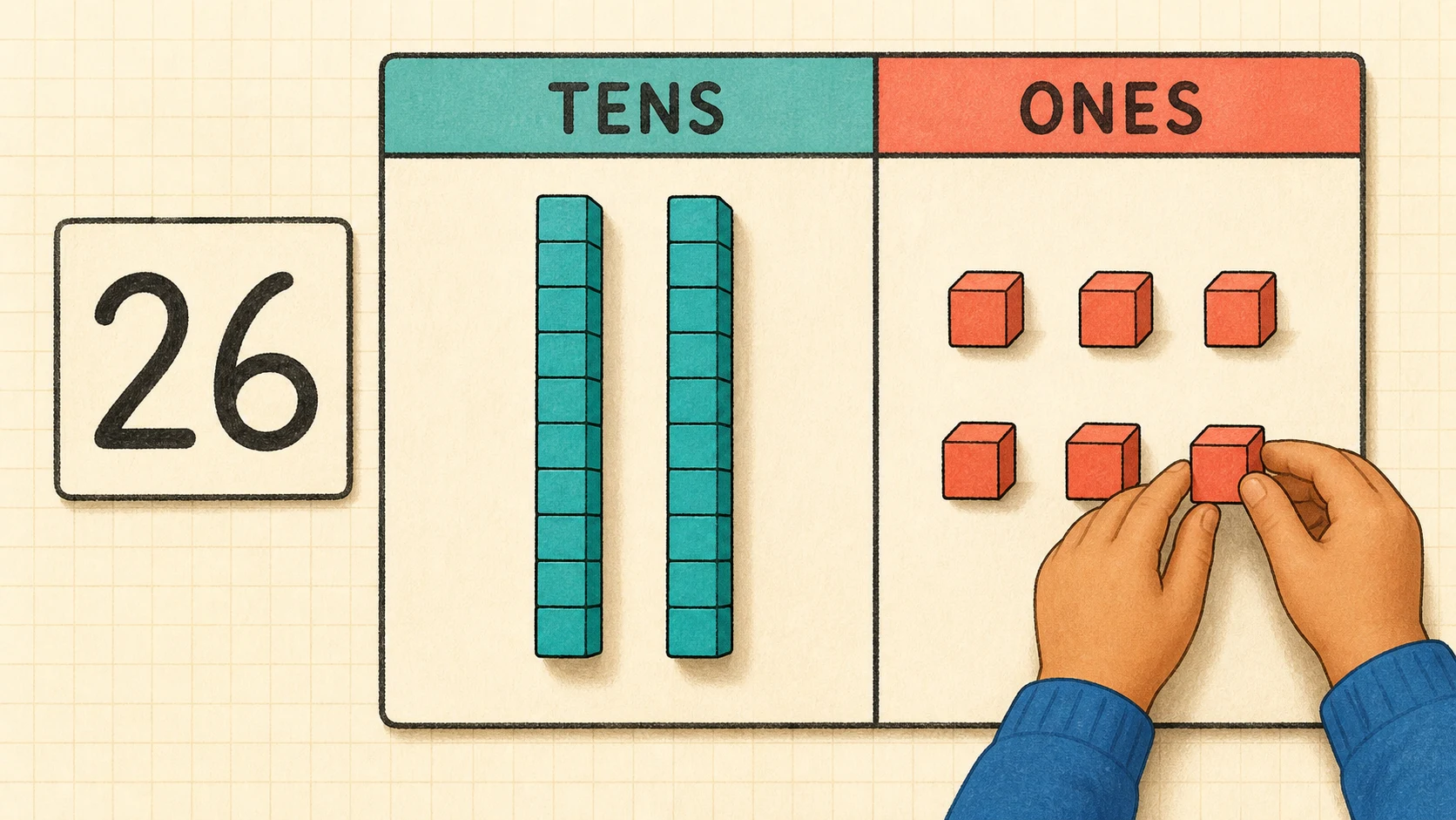 A short, repeatable 1st Grade Place Value lesson routine