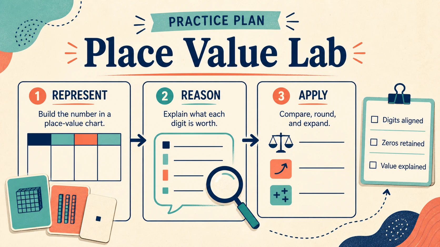 A two-week 5th Grade Place Value practice and review plan