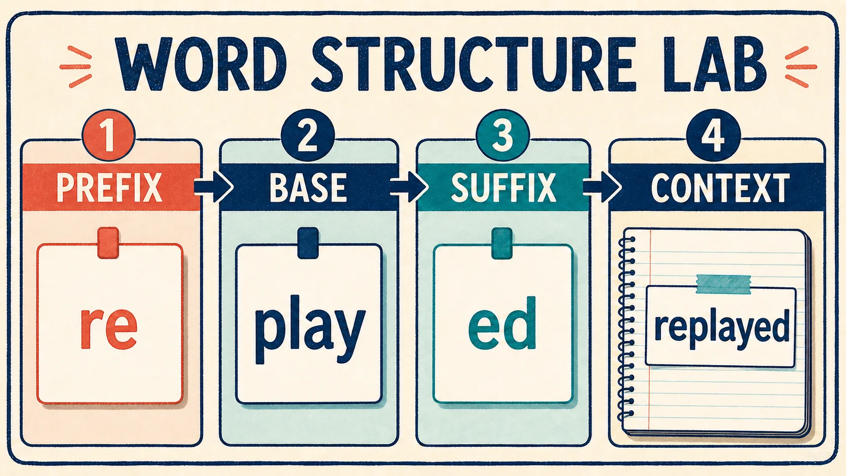5th Grade Spelling Worksheets: Skill and Practice Guide: a word structure lab connecting a prefix, base, suffix and contextual spelling check