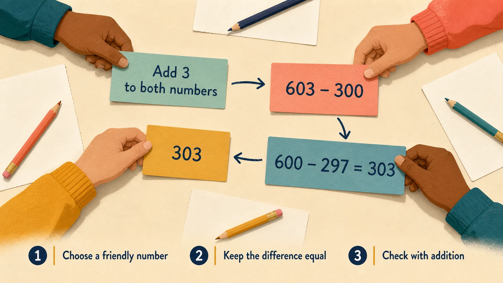 A short, repeatable 5th Grade Subtraction lesson routine
