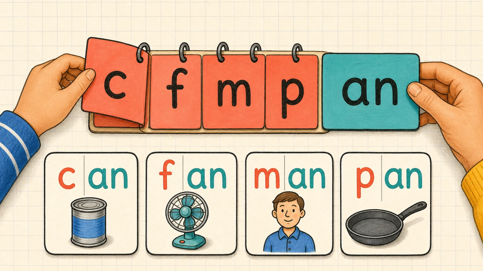 A short, repeatable 1st Grade Word Families lesson routine