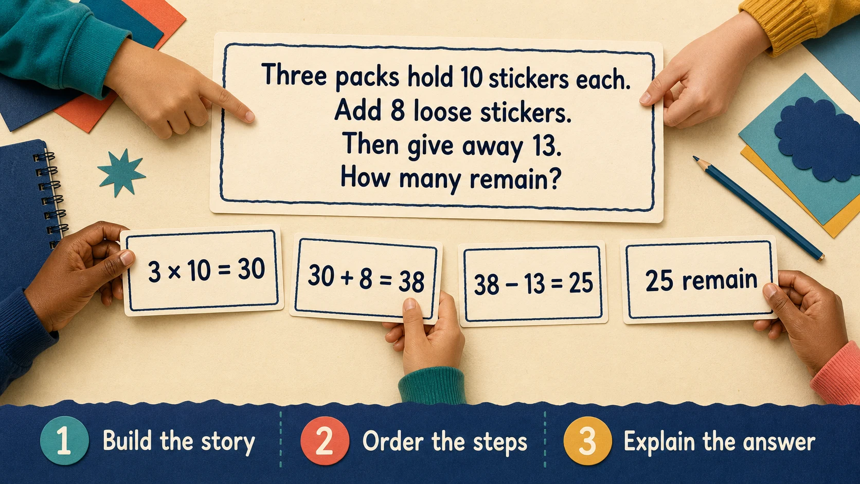 A short, repeatable 3rd Grade Word Problems lesson routine